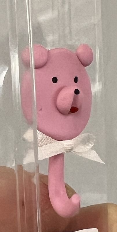 Pink Bear Baby Hanger mc278x