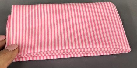 Pink Cotton Stripe Fabric mc01493