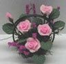 Pink Roses/Wire Basket 1 1/4 NCRP1357