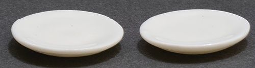 Plain White Plates, 2 Pieces IM65636