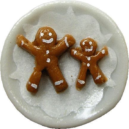 Plate with Gingerbread Men bdK1046