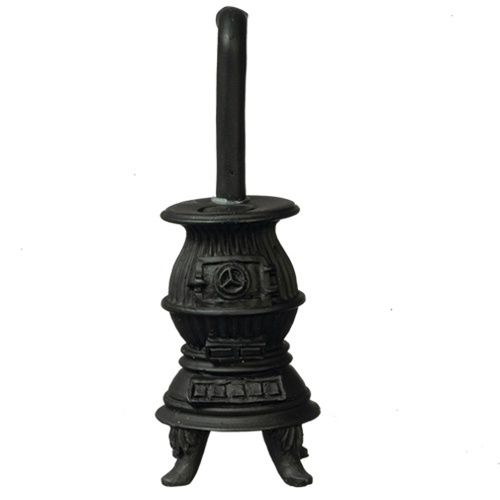 Pot Belly Stove, Black, 1/2 Inch AZT0253