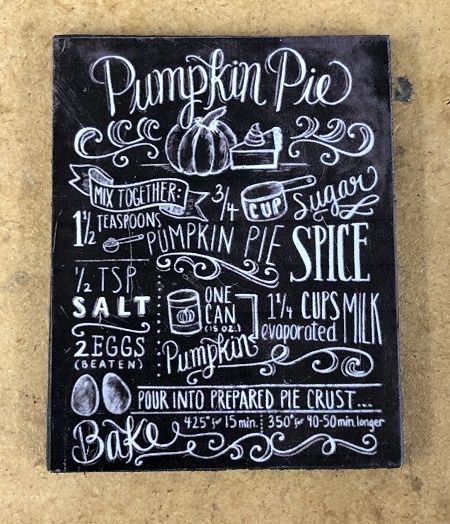 Pumpkin Pie Sign mc04386