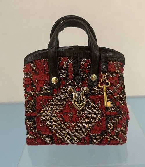 Red and Gold Carpetbag 1 mc1922x