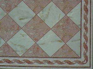 Red and White Marble Tile 34736