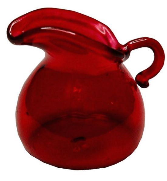 Red Glass Water Pitcher bdhb428