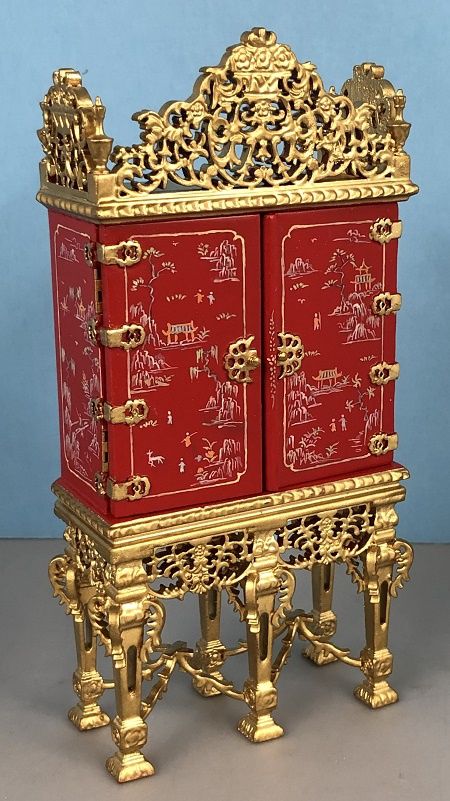 Red Handpainted Grand Estate Cabinet BES6000gch