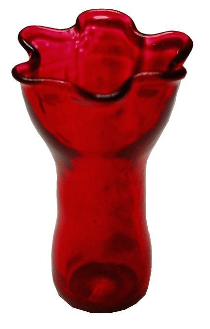 Red Ruffled Vase bdhb521