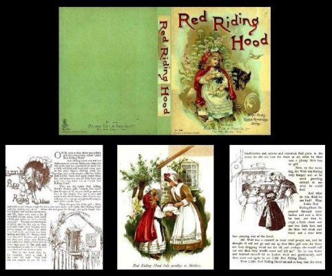 LBpre-55 Red Riding Hood 3 Tuck 1900