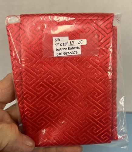 Red Silk with Greek Key Pattern mc1449x