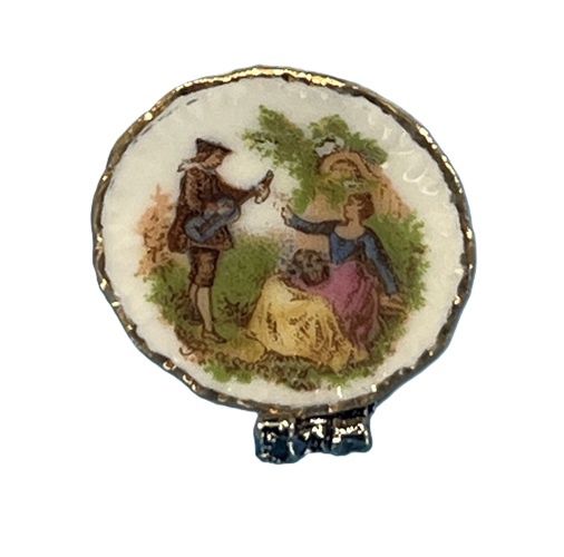 Romantic Couples Plate with Stand cn2041