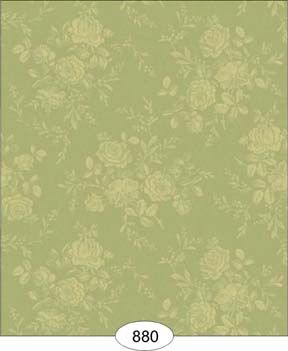 Rose Damask 2 - Green WAL0880
