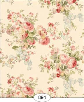 Rose Floral - Cream WAL0894