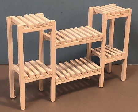 Rustic White Garden Shelf MC00669