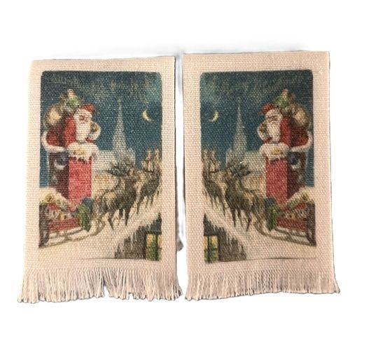 Santa Tea Towel by Renee' Derra Marlowe MC61X