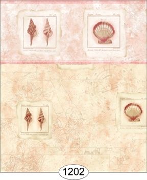 Seashell Map - Pink - 1202 wal1202