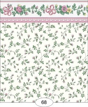 Ribbons and Bows - Pink -68 wal68