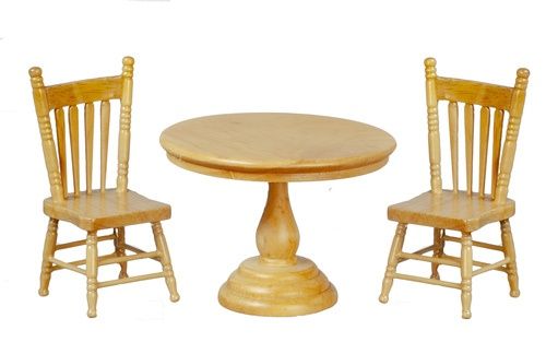 ROUND TABLE/2CHAIRS/OAK GA0904K