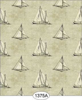 Sailboat Print - Black WAL1375A