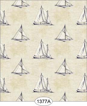 Sailboat Print - Grey WAL1377A