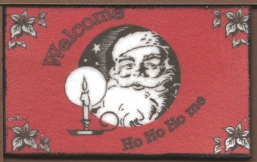 SANTA Red Welcome Mat HW475ZR