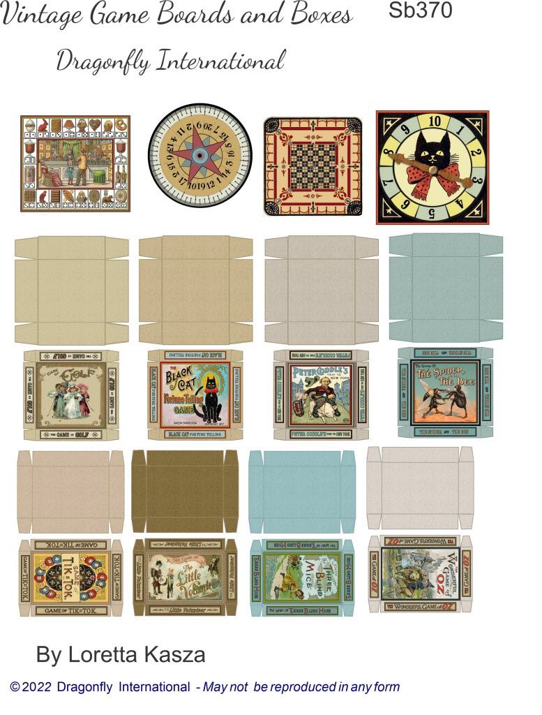 SB370 - Antique Game Boxes sb370