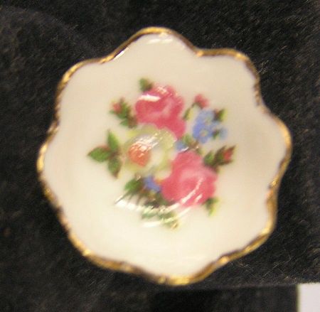 Serving Bowl with Flowers JDZ120
