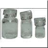 Set of Three Glass Canning Jars HB075