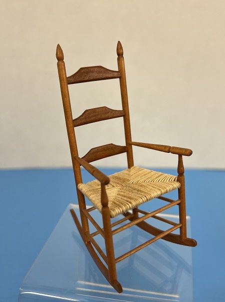 Shaker Rocking Chair with Woven Seat by Glenn Lewis Ala873