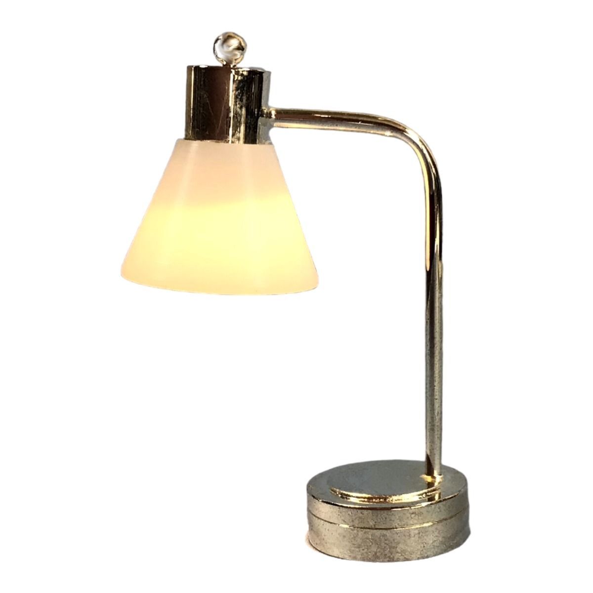 Silver Desk Lamp - Battery Light LT7454