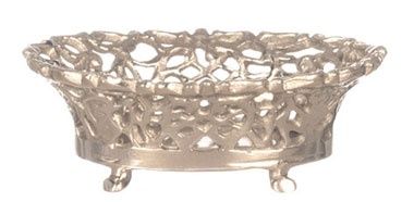 Silver Oval Basket a4238