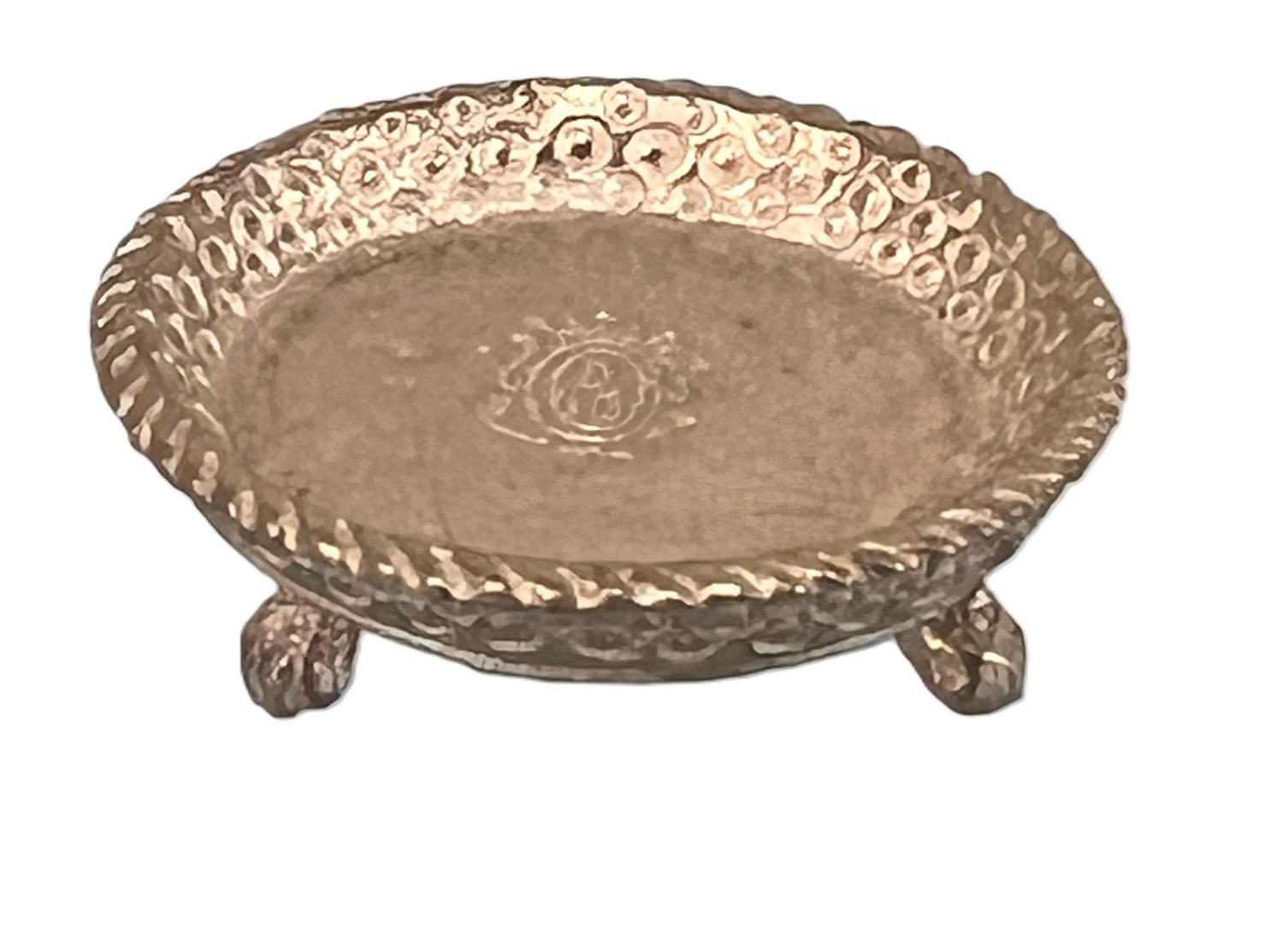 MN399 Round Footed Silver Tone Server
