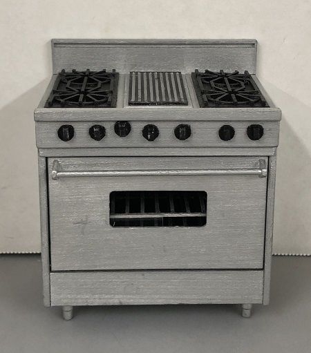 Silver Stove with Oven and Grill MC02177