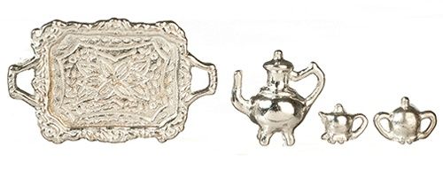Silver Tea Set, 4 Pieces azd4264