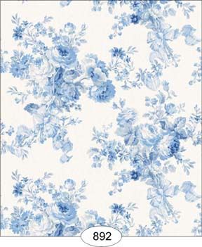 Rose Floral - Blue WAL0892