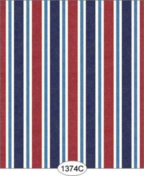 Sailboat - Stripe - Red WAL1374C