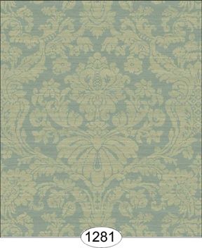 Satin Damask - Blue on Blue WAL1281