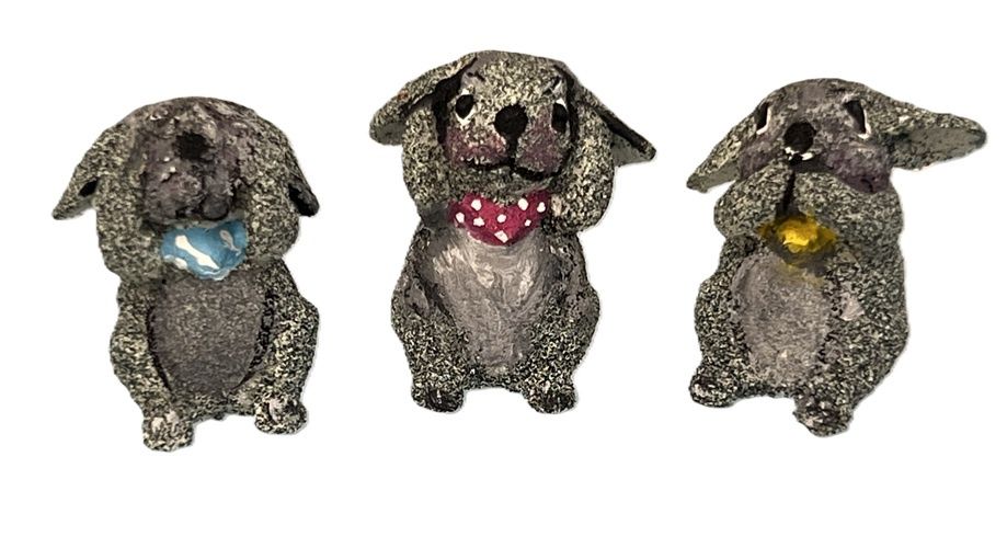 See No Evil, Hear No Evil, Speak No Evil Bunnies mc874x