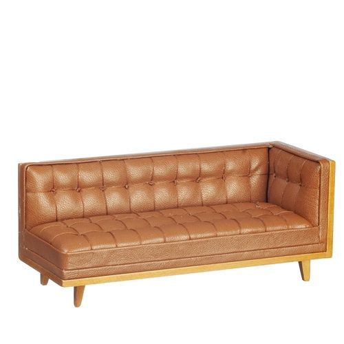 Sectional/Brown Leather/Walnut JJ09072alwn