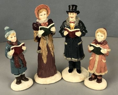 Set of Four Victorian Christmas Carolers 4282010