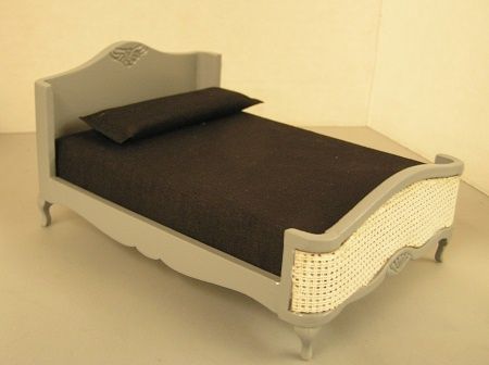 Silver Art Deco Bed AZT2687