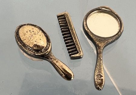 Silver Mirror Brush Comb Set mc05306