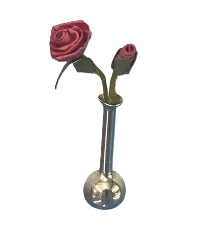 Silver Vase with Roses cn2022
