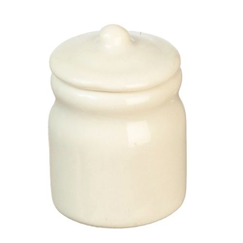 Simple White Cookie Jar Ready for You to Decorate AZG6222