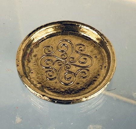 Round Silverplate Tray mc04374