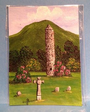 Round Tower with Cemetery art08