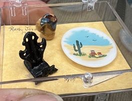 Ruth Jordan plate, stand, and cup cn435c
