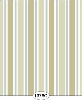 Sailboat Stripe - Blue WAL1376C