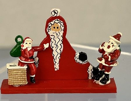 Santa Shelf with Santas ala015