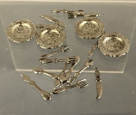 Set of Cups, Saucers, and Spoons mc62282